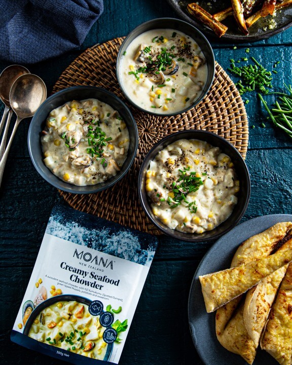 Creamy seafood chowder